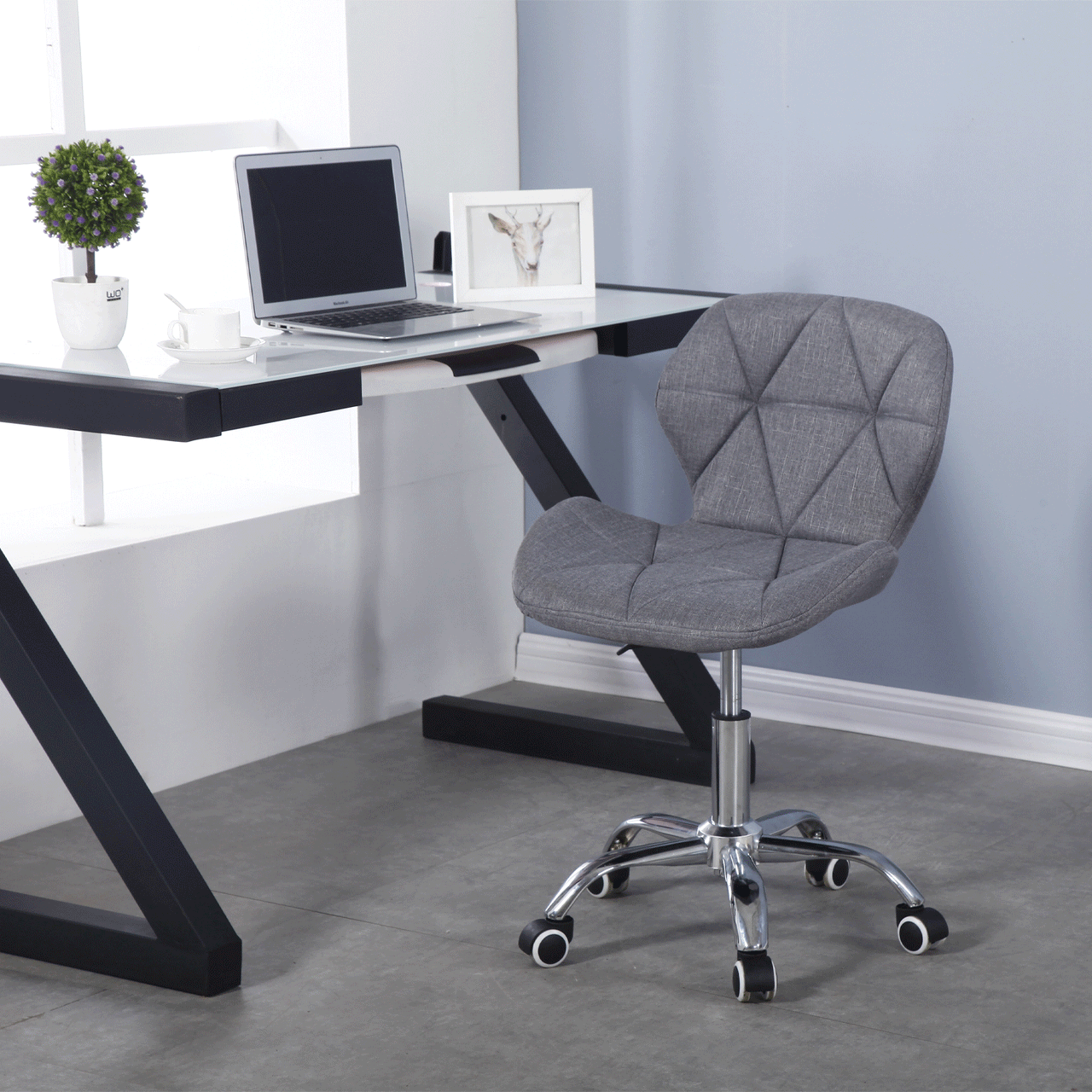 Adjustable Armless Office Swivel Desk Chair