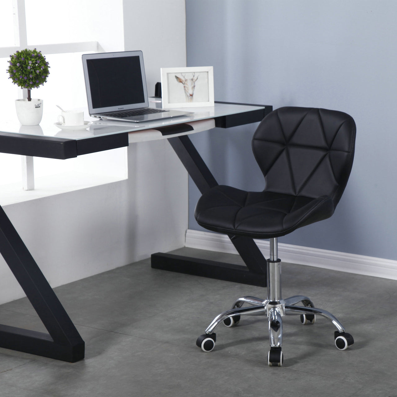 Adjustable Armless Office Swivel Desk Chair