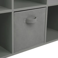 Thumbnail for Grey 6 Cube Step Storage Shelving Unit with Optional Baskets