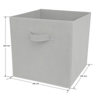 Thumbnail for Grey 6 Cube Step Storage Shelving Unit with Optional Baskets