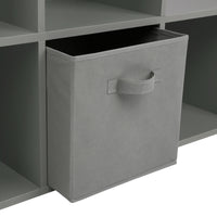 Thumbnail for Grey 6 Cube Step Storage Shelving Unit with Optional Baskets