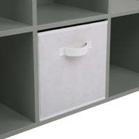 Thumbnail for Grey 6 Cube Step Storage Shelving Unit with Optional Baskets