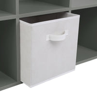 Thumbnail for Grey 6 Cube Step Storage Shelving Unit with Optional Baskets