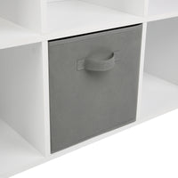 Thumbnail for White 6 Cube Step Storage Shelving Unit with Optional Baskets