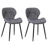 Thumbnail for Set of 2 Diamond Patterned Dining Chairs