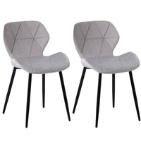 Thumbnail for Set of 2 Diamond Patterned Dining Chairs