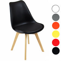 Thumbnail for Modern Dining Chairs With Solid Beech Legs