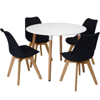 Thumbnail for Modern Dining Chairs With Solid Beech Legs