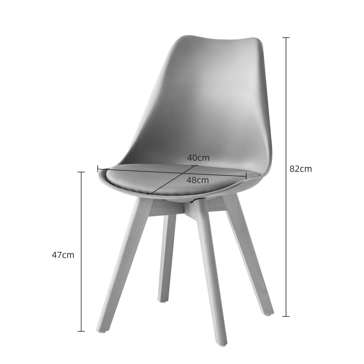 Modern Dining Chairs With Solid Beech Legs