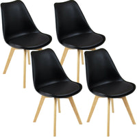 Thumbnail for Modern Dining Chairs With Solid Beech Legs