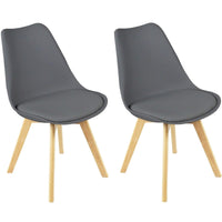 Thumbnail for Modern Dining Chairs With Solid Beech Legs