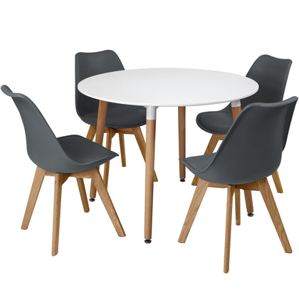 Modern Dining Chairs With Solid Beech Legs