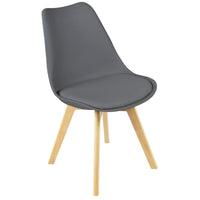 Thumbnail for Modern Dining Chairs With Solid Beech Legs