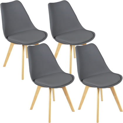 Modern Dining Chairs With Solid Beech Legs