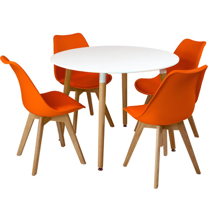 Modern Dining Chairs With Solid Beech Legs