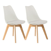 Thumbnail for Modern Dining Chairs With Solid Beech Legs