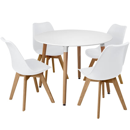 Modern Dining Chairs With Solid Beech Legs