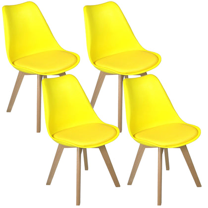 Modern Dining Chairs With Solid Beech Legs