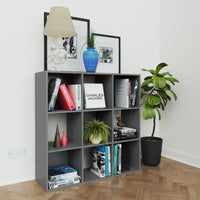 Thumbnail for Grey 9 Cube Open Book Shelf Storage