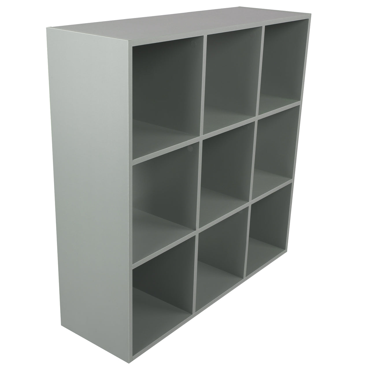 Grey 9 Cube Open Book Shelf Storage