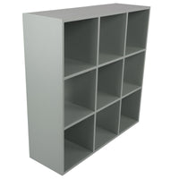 Thumbnail for Grey 9 Cube Open Book Shelf Storage