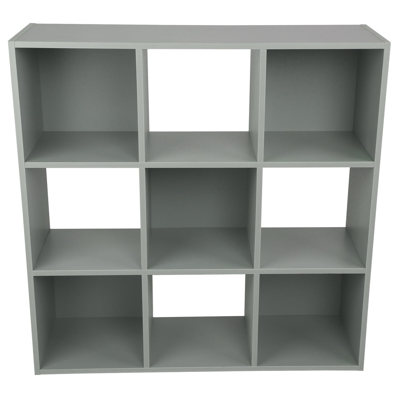 Grey 9 Cube Open Book Shelf Storage