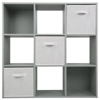 Thumbnail for Grey 9 Cube Open Book Shelf Storage