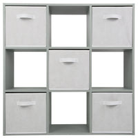 Thumbnail for Grey 9 Cube Open Book Shelf Storage