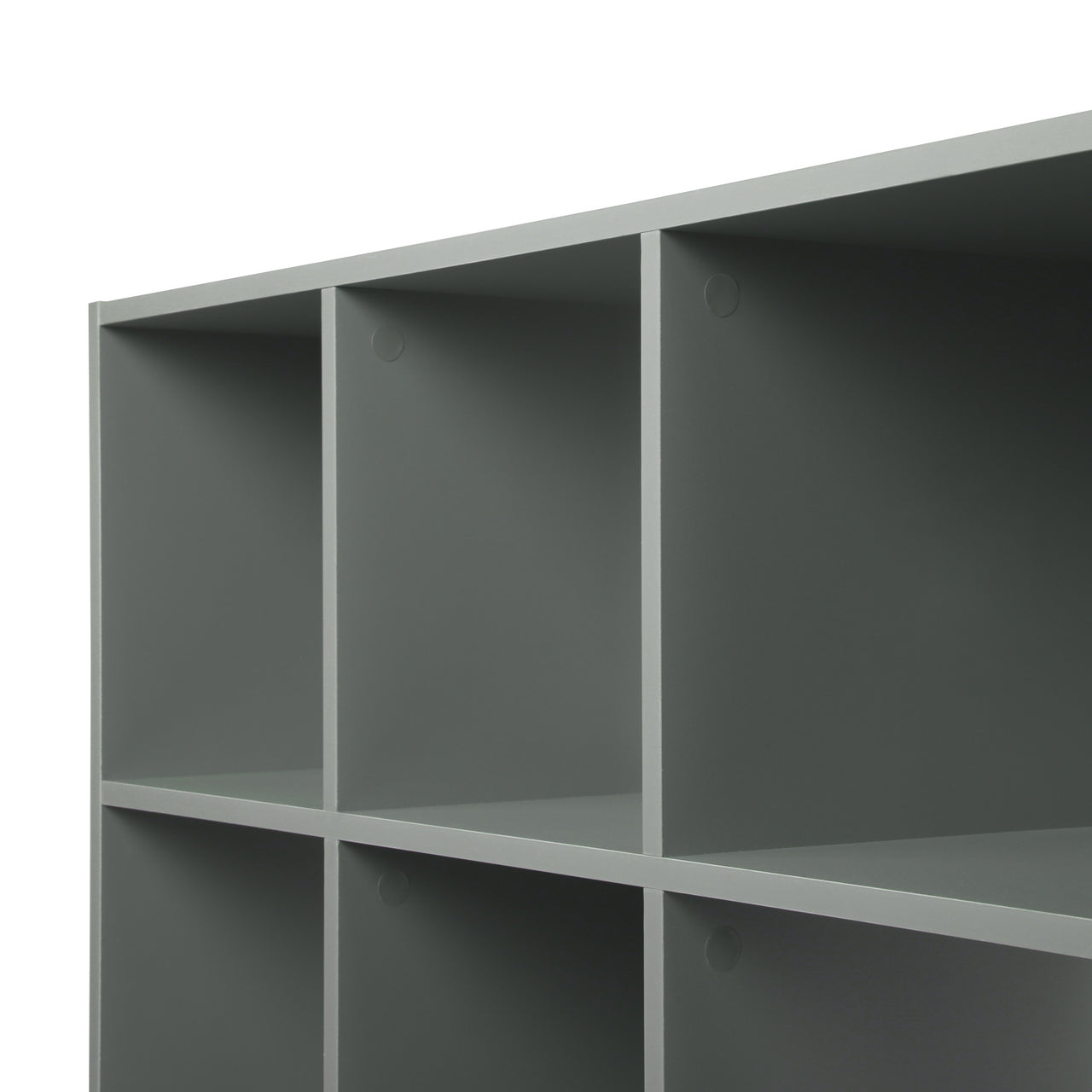 Grey 9 Cube Open Book Shelf Storage