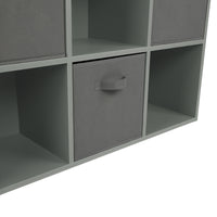 Thumbnail for Grey 9 Cube Open Book Shelf Storage