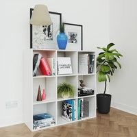 Thumbnail for White 9 Cube Open Book Shelf Storage