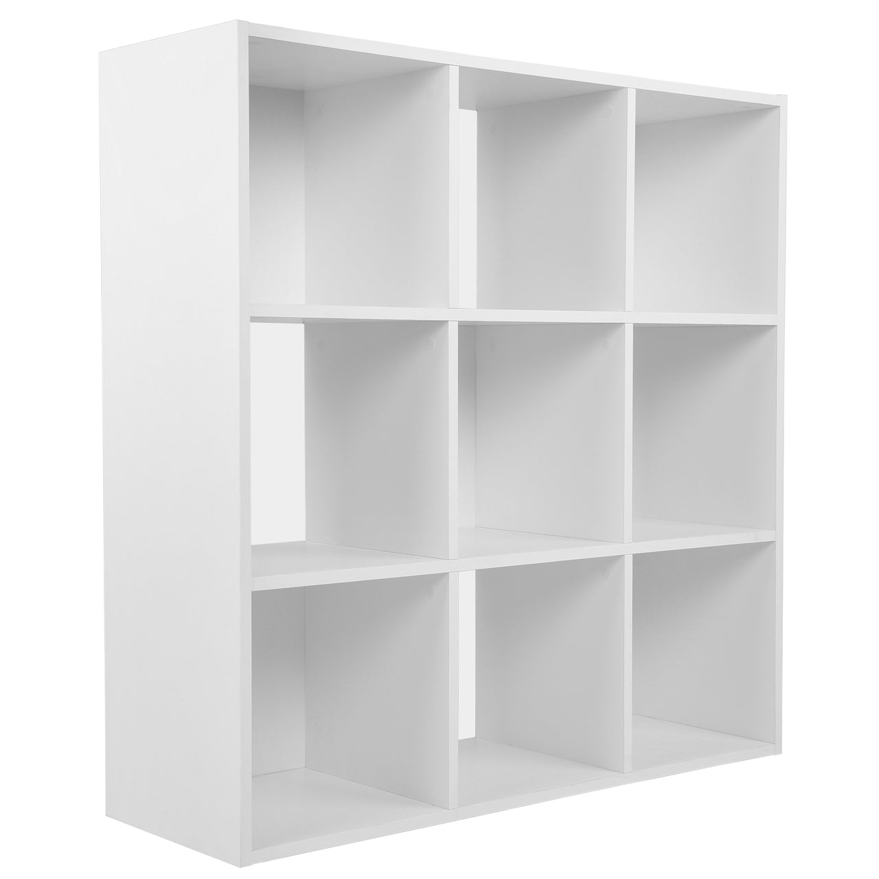 White 9 Cube Open Book Shelf Storage