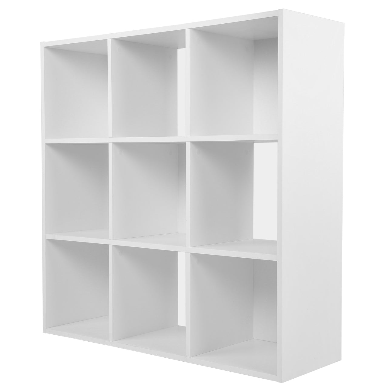 White 9 Cube Open Book Shelf Storage