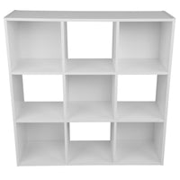 Thumbnail for White 9 Cube Open Book Shelf Storage