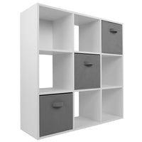 Thumbnail for White 9 Cube Open Book Shelf Storage