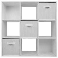 Thumbnail for White 9 Cube Open Book Shelf Storage