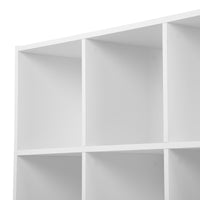 Thumbnail for White 9 Cube Open Book Shelf Storage