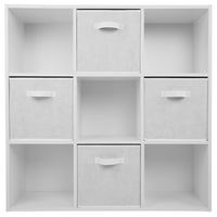 Thumbnail for White 9 Cube Open Book Shelf Storage