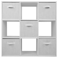 Thumbnail for White 9 Cube Open Book Shelf Storage