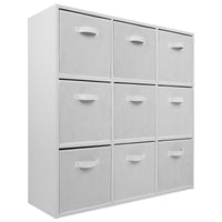 Thumbnail for White 9 Cube Open Book Shelf Storage