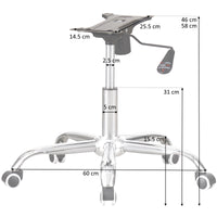 Thumbnail for Chrome Office Chair Refurbishment Kit – Star Base, Castors, Chrome Gas Lift and 25.5cm Mechanism