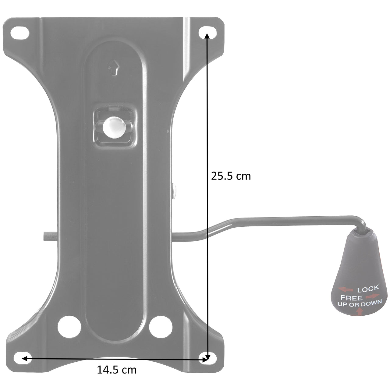 Chrome Office Chair Refurbishment Kit – Star Base, Castors, Chrome Gas Lift and 25.5cm Mechanism