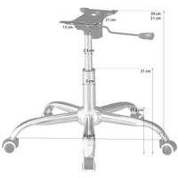 Thumbnail for Chrome Chair Refurbishment Kit – Star Base, Castors, Chrome Gas Lift and 21cm Mechanism