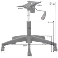 Thumbnail for Charles Jacobs Black Chair Refurbishment Kit - Star Base, Castors, Chrome Gas Lift and 25.5cm Mechanism