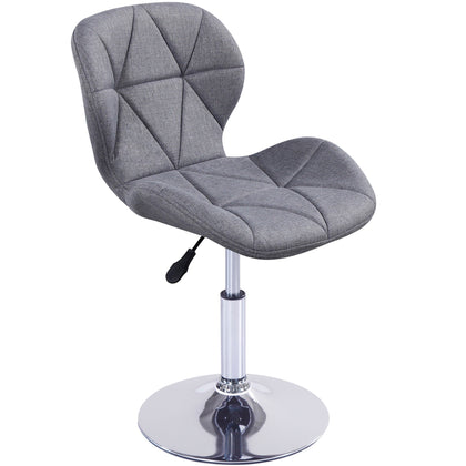 Static Swivel Geometric Design Chair with Adjustable Height