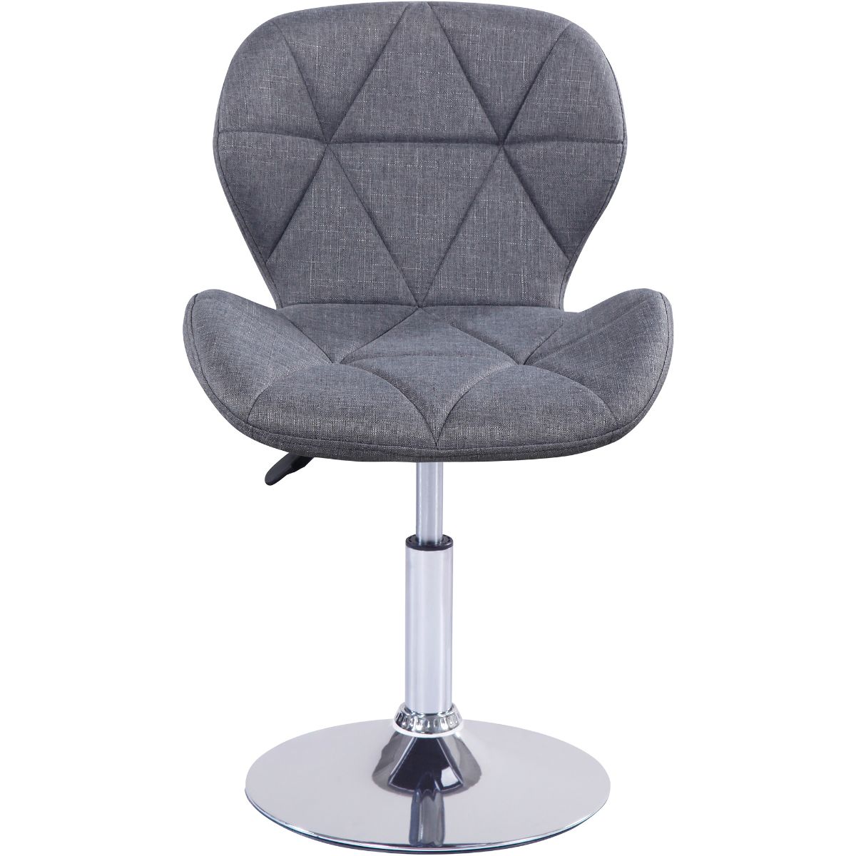 Static Swivel Geometric Design Chair with Adjustable Height