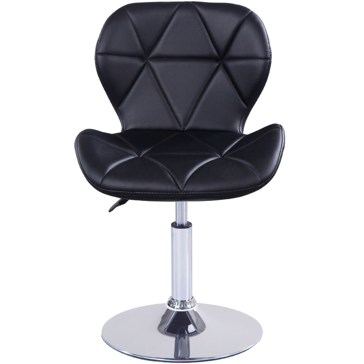 Static Swivel Geometric Design Chair with Adjustable Height