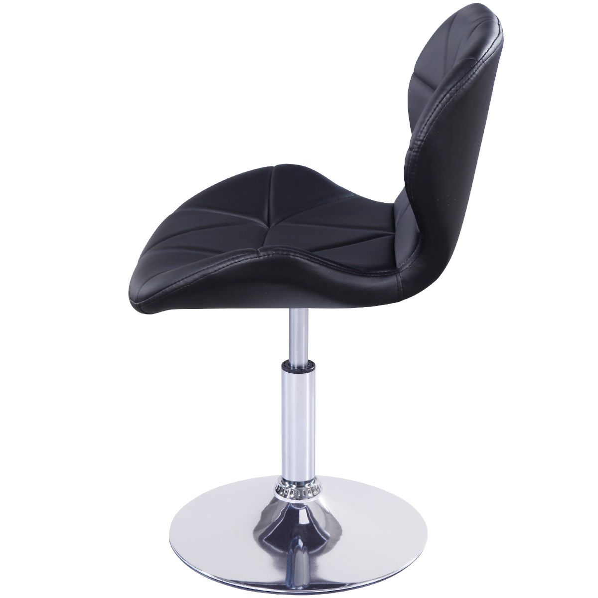 Static Swivel Geometric Design Chair with Adjustable Height