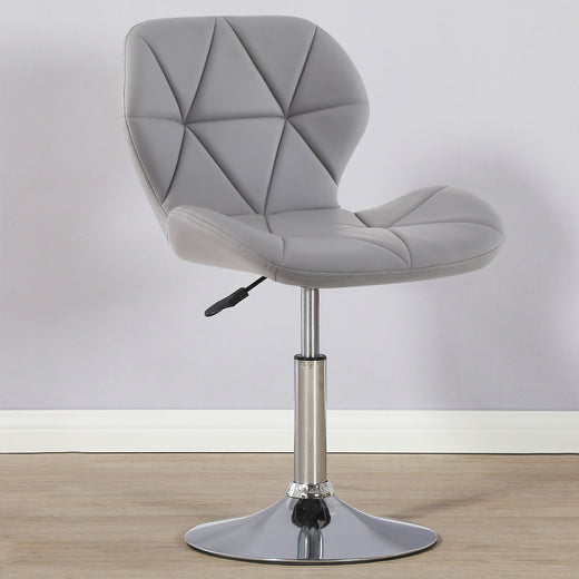 Static Swivel Geometric Design Chair with Adjustable Height