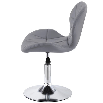 Static Swivel Geometric Design Chair with Adjustable Height